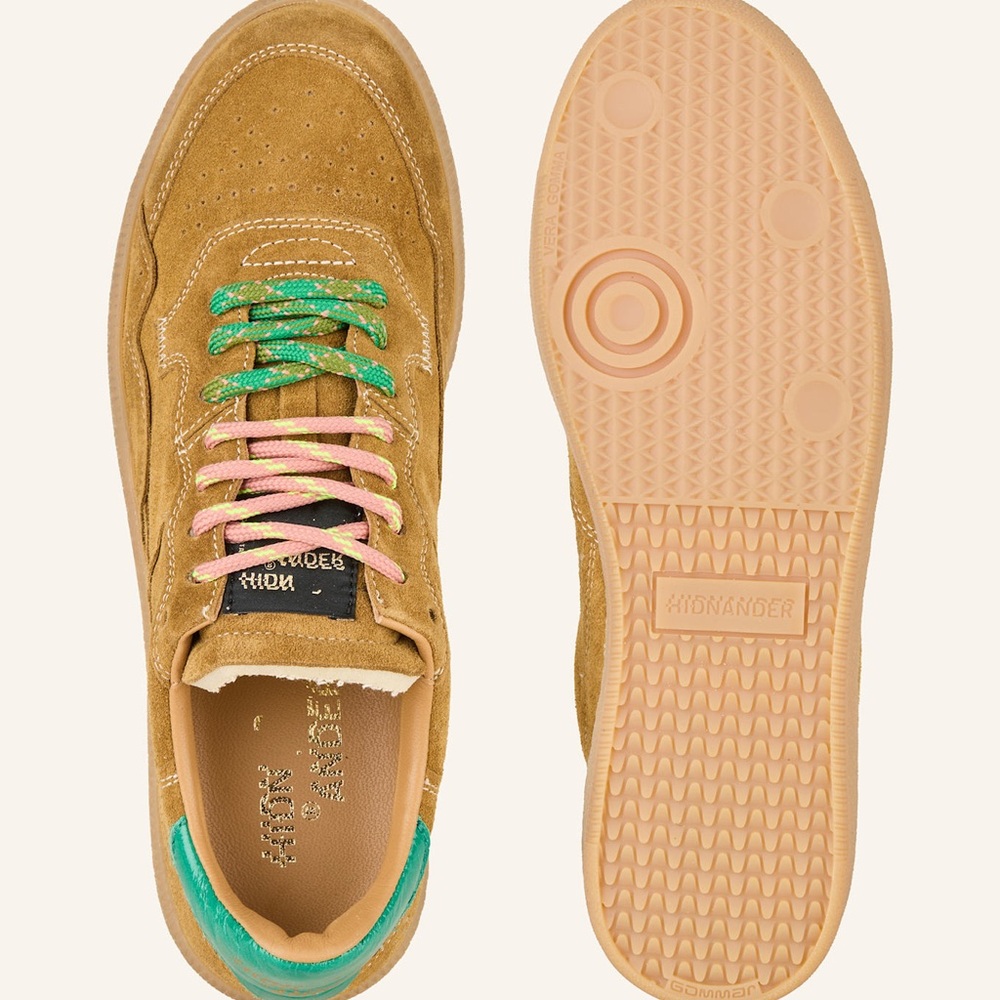 Hidnander Mega T sneaker sz 37 brown suede